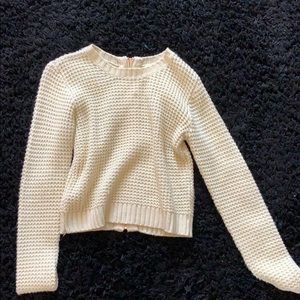 Cream Pacsun Knit Sweater